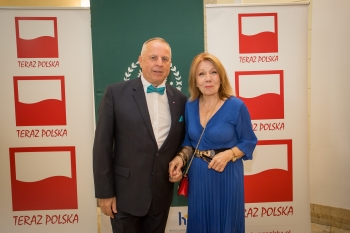 Prof. Elżbieta Mączyńska i Krzysztof Przybył, redaktor naczelny 