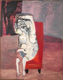 T.Pagowska Akt na czerwonej kanapie, 1963, kolekcja prywatna