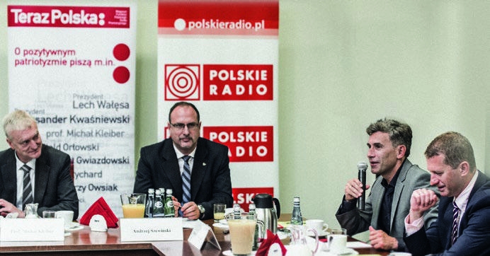 Od lewej: Michał Kleiber, Andrzej Szewiński, Robert Korzeniowski, Ireneusz Raś (Fot. Marek Łodyga)