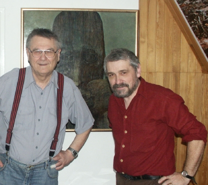 Zdzisław Beksiński i Wiesław Banach. Fot. Archiwum Wiesława Banacha